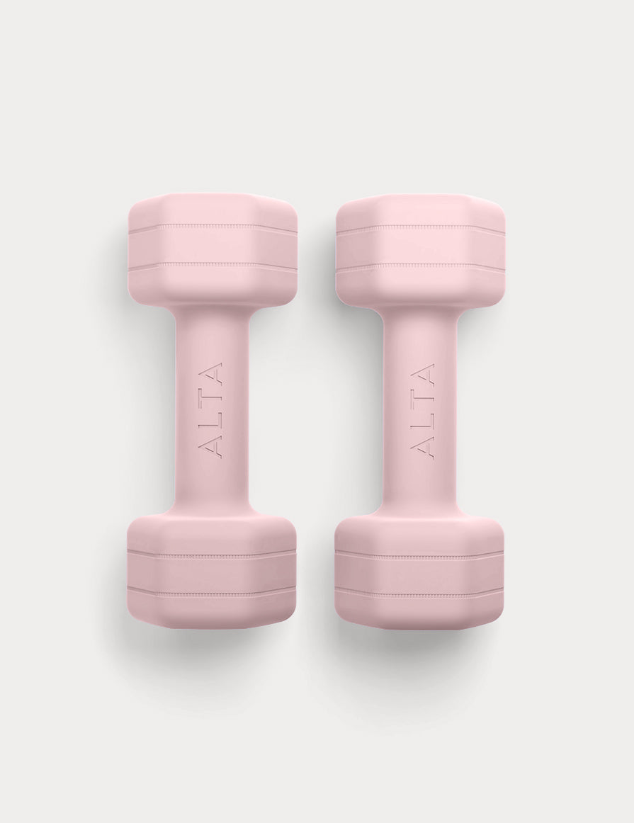 pink hand weights set
